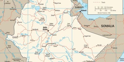 Mapa Etiopii mapie zdjęcia