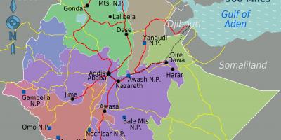 Lokalizacja na mapie Etiopii 