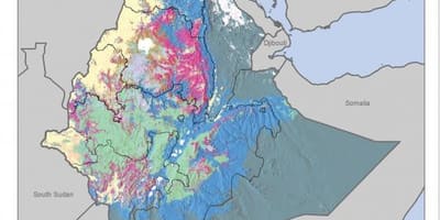 Mapa ziemi mapa Etiopii