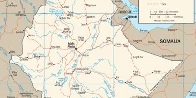 Nowy Etiopii mapie