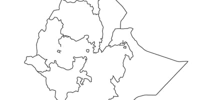 Pusta mapa Etiopii