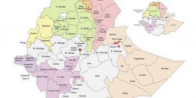 Эфиоп mapie regionu